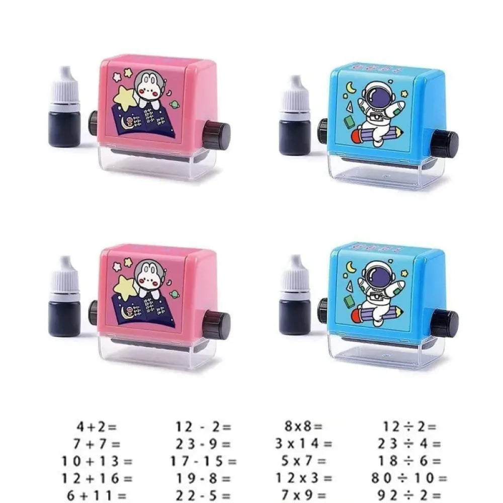 Roller math practice stamps