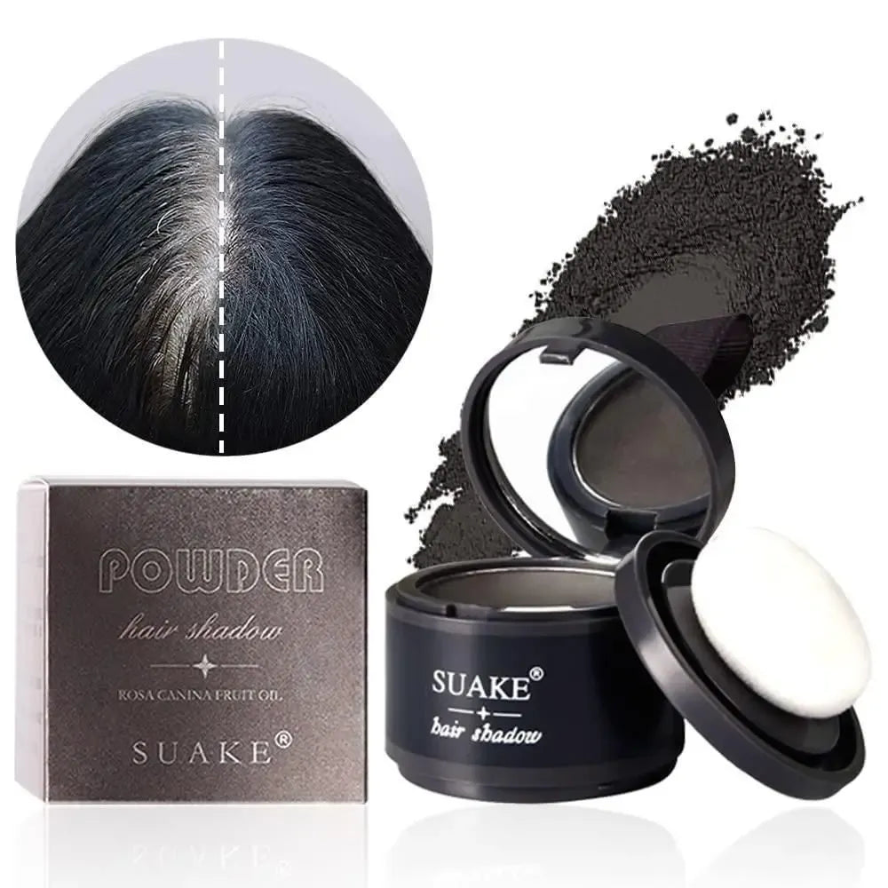 Root cover up hair powder – black