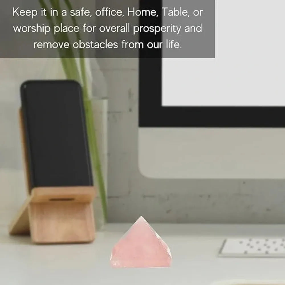 Rose quartz pyramid – pack of 1