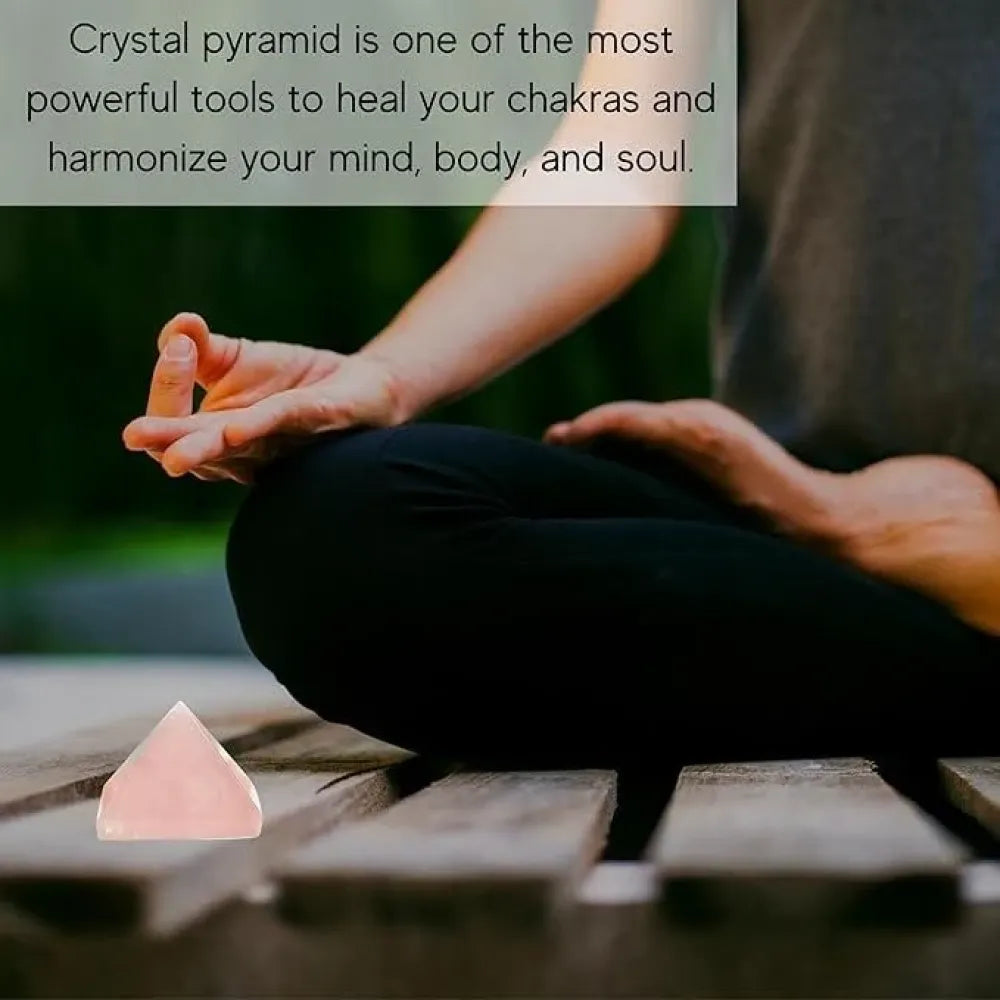Rose quartz pyramid – pack of 1