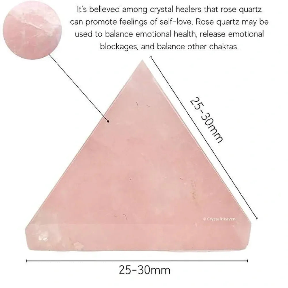 Rose quartz pyramid – pack of 1