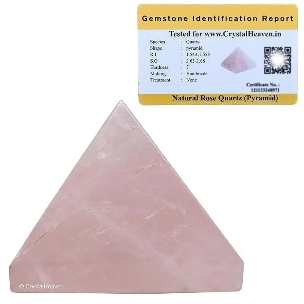 Rose quartz pyramid – pack of 1