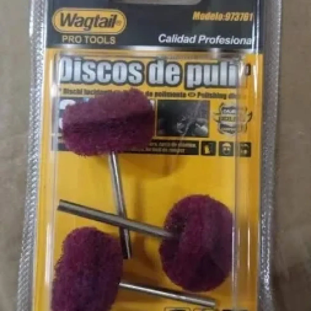 Rotary tool polishing wheel set (purple) - hardware