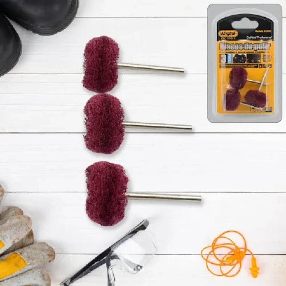 Rotary tool polishing wheel set (purple) - hardware