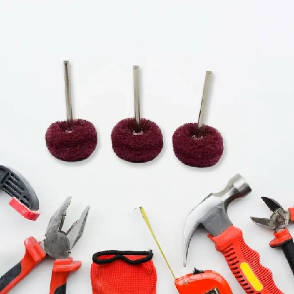 Rotary tool polishing wheel set (purple) - hardware