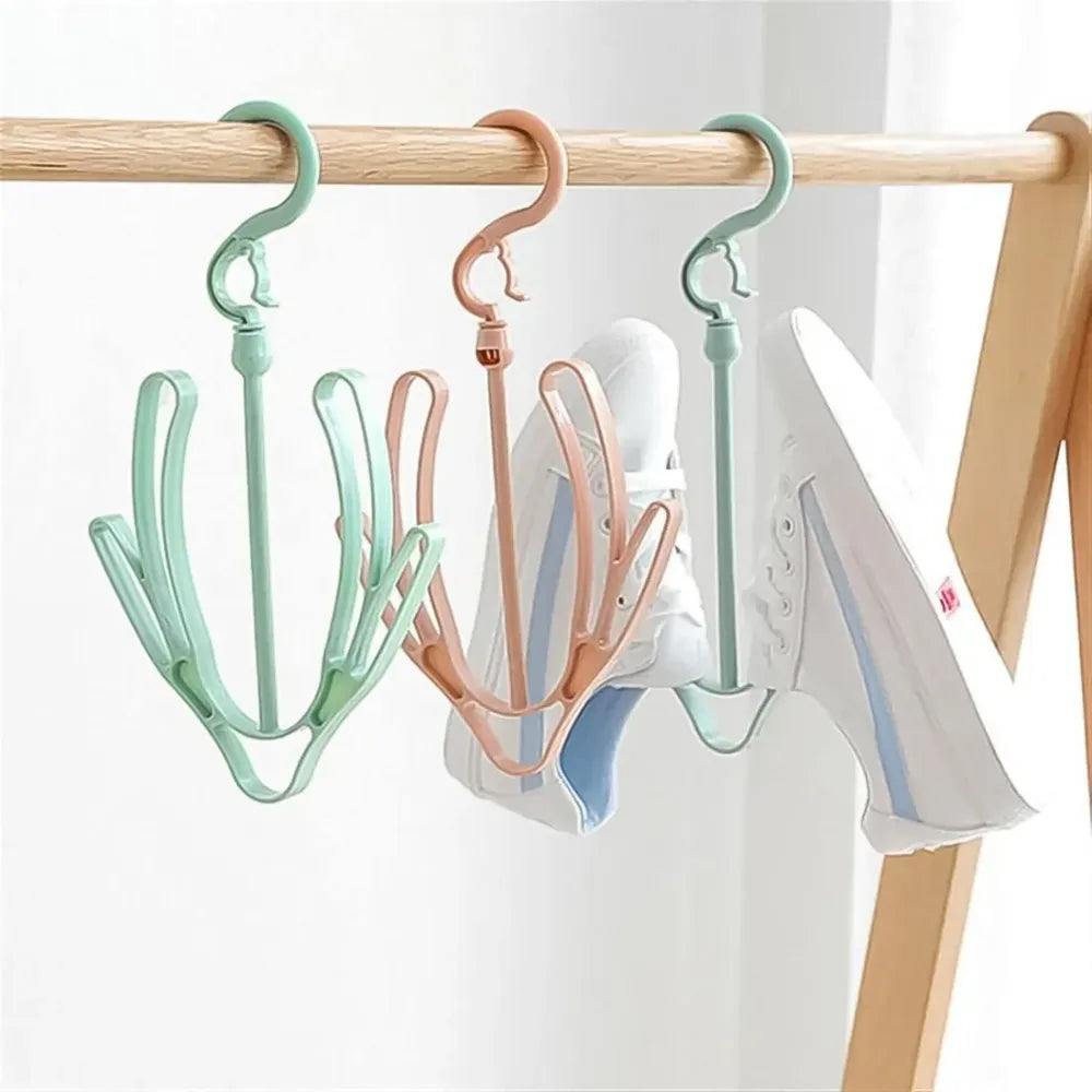 Rotatable shoe drying hanger - home improvement