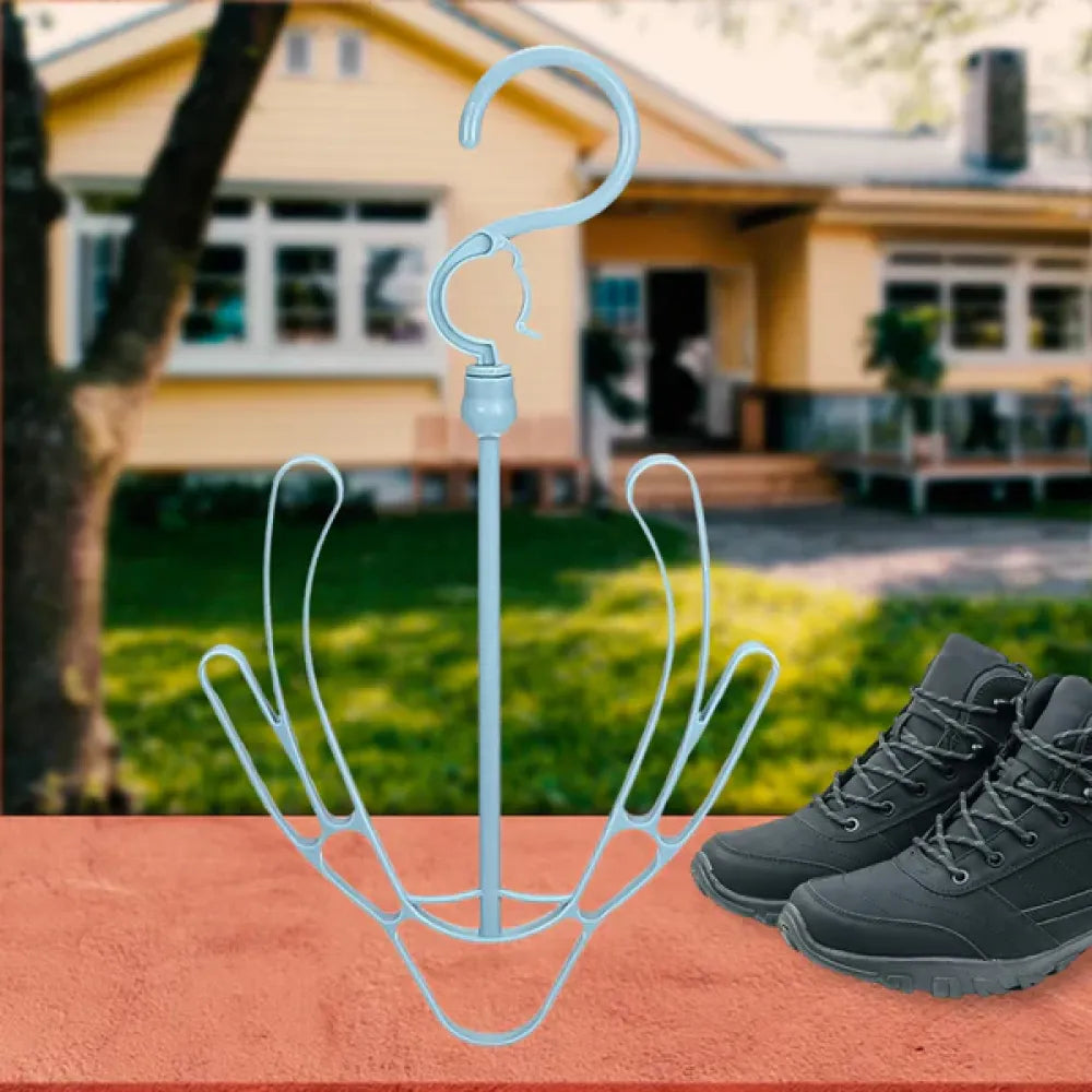 Rotatable shoe drying hanger - home improvement