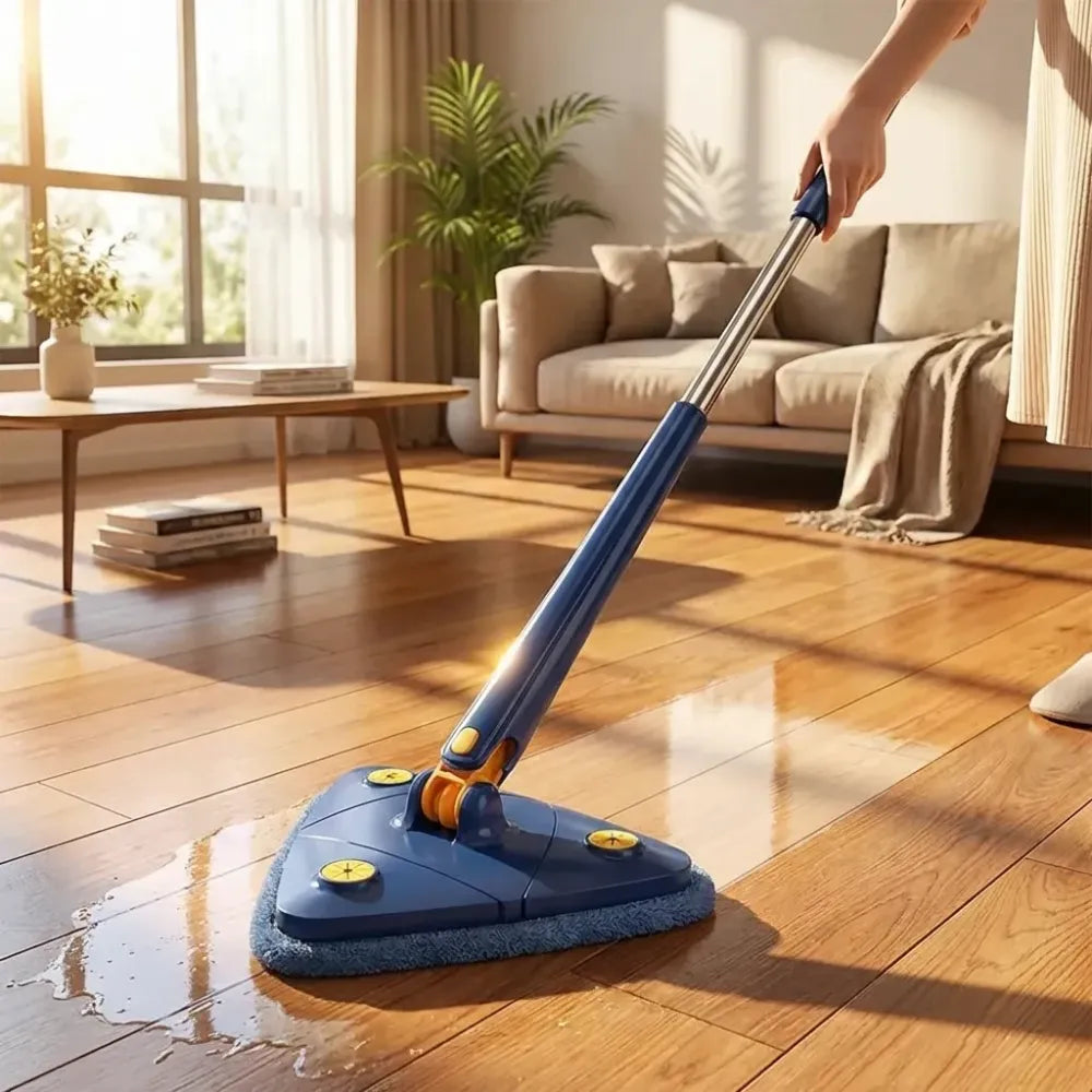 Rotatable triangle mop