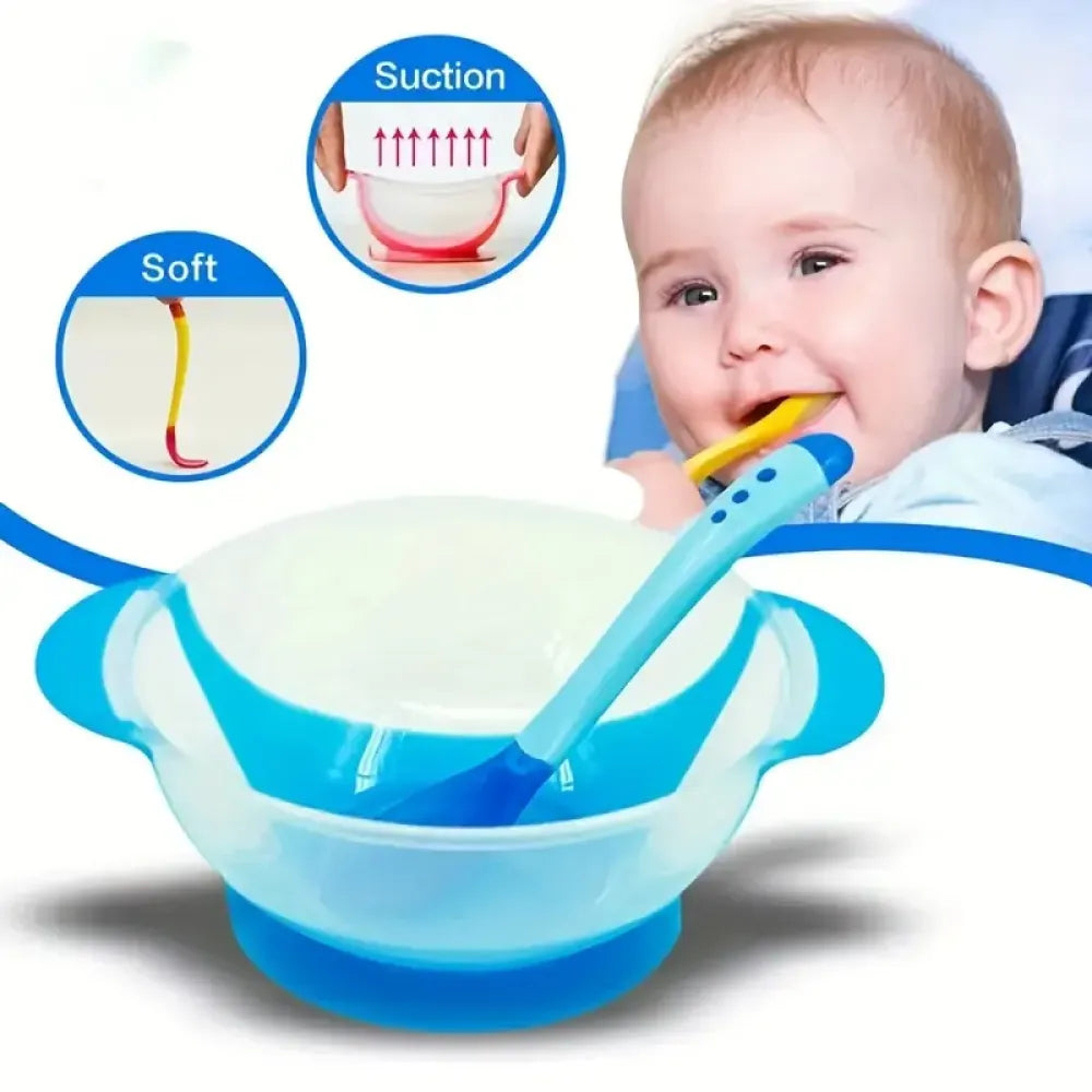 Rotating baby feeding bowl set - home & kitchen