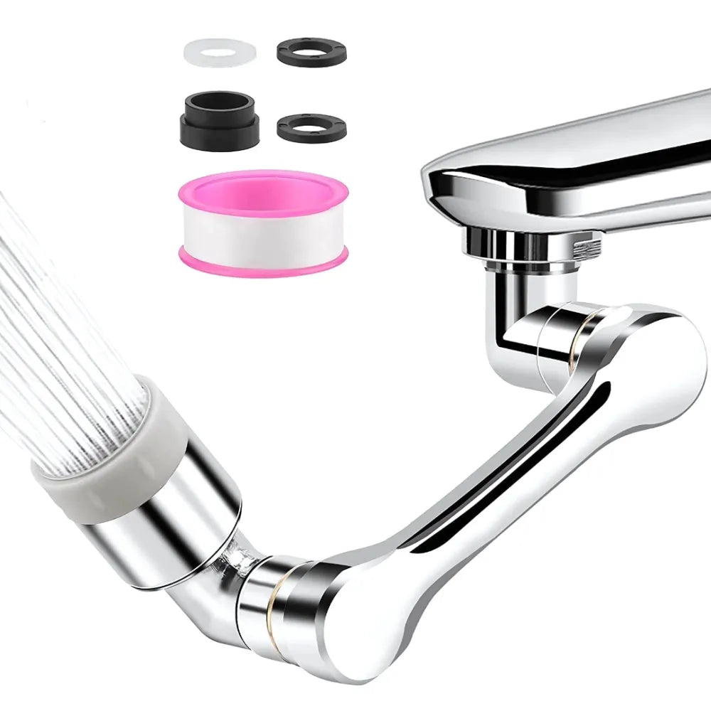 Rotating faucet extender