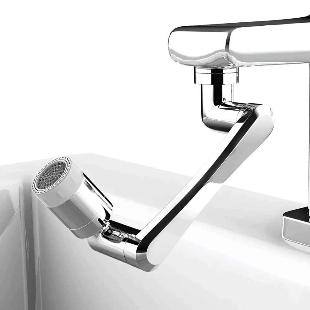 Rotating faucet extender