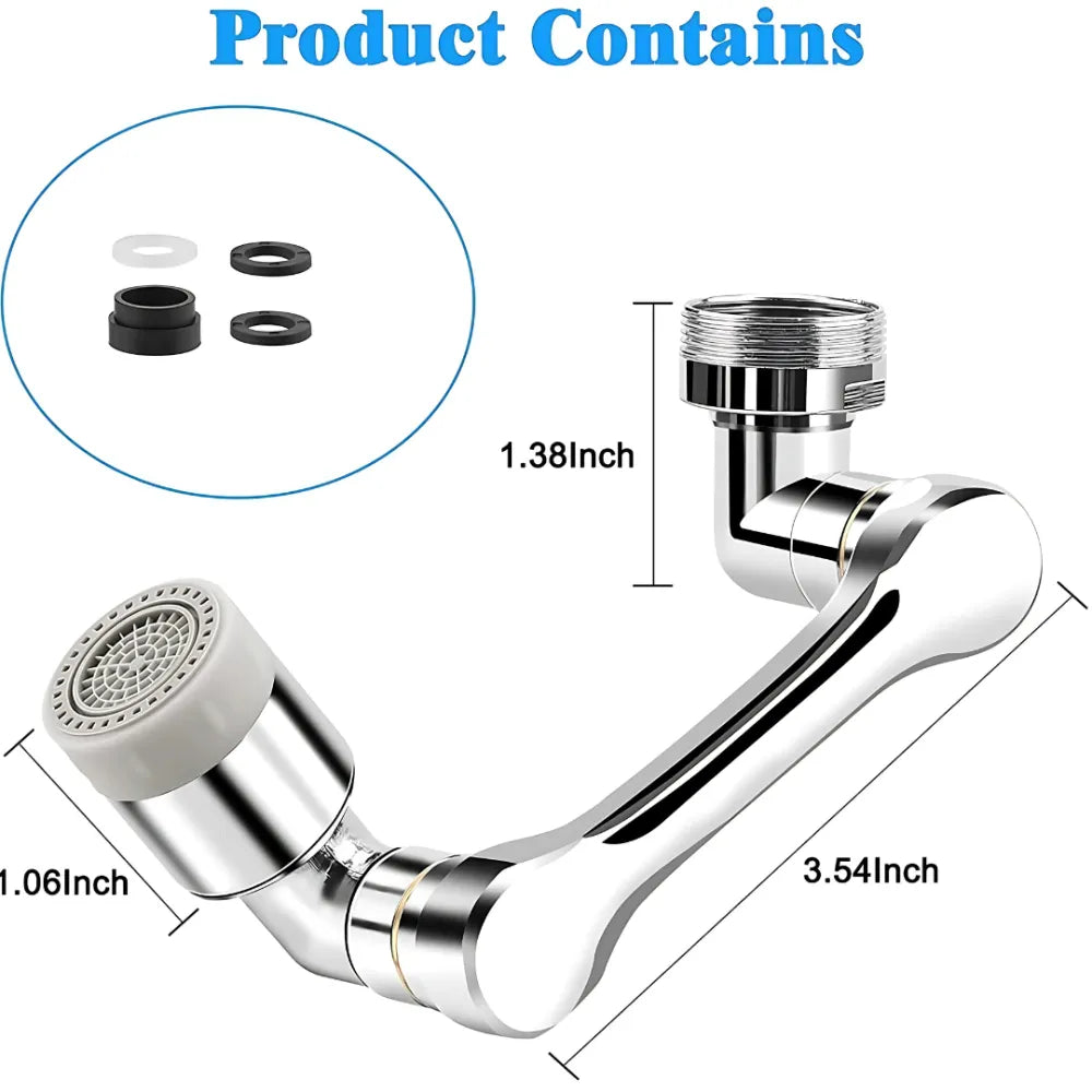 Rotating faucet extender