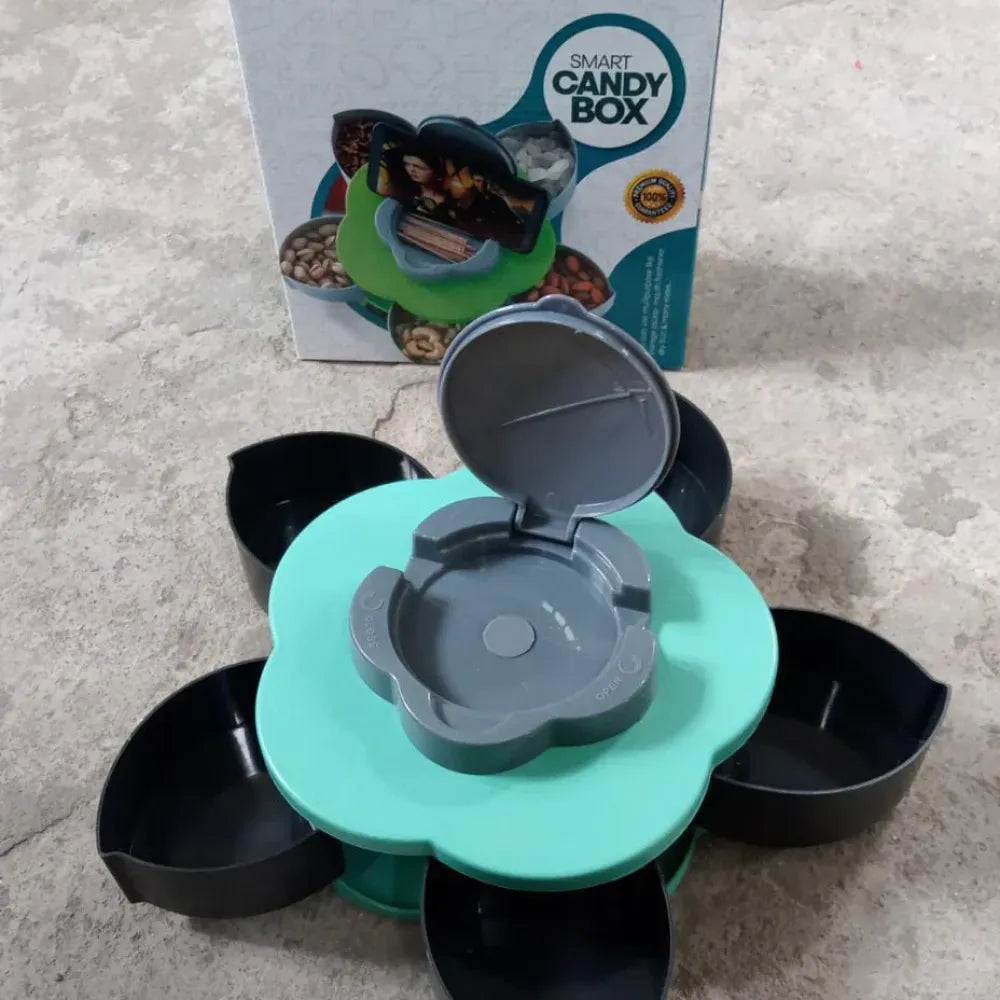Rotating snack storage box - home & kitchen