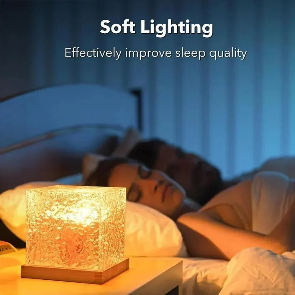 Rotating water ripple night light - home improvement
