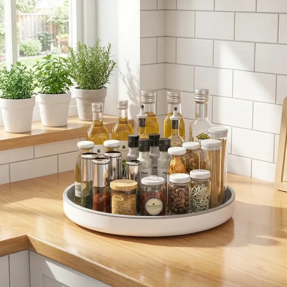 Round countertop organizer - home essentials