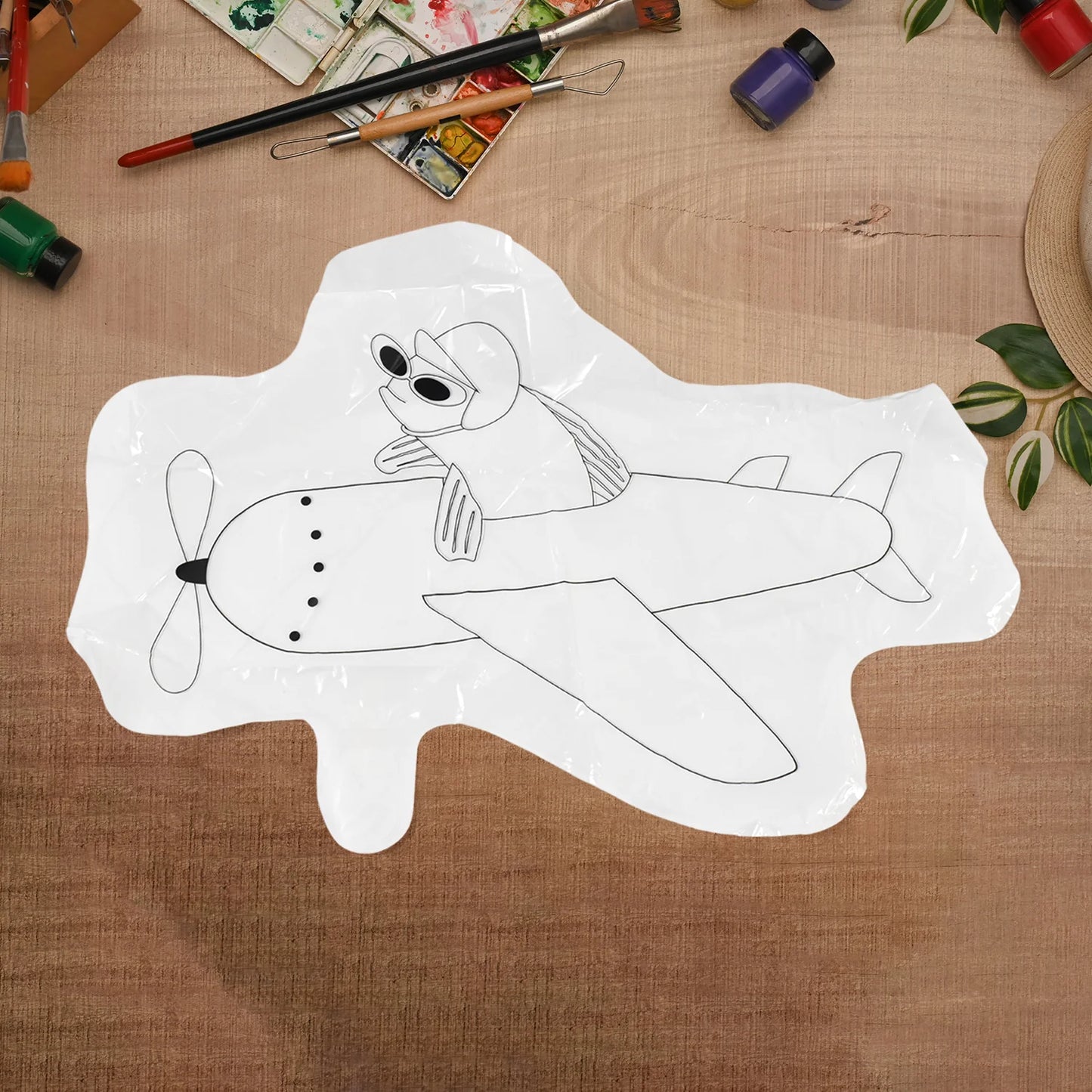 Color Your Own Inflatable Sea Animals