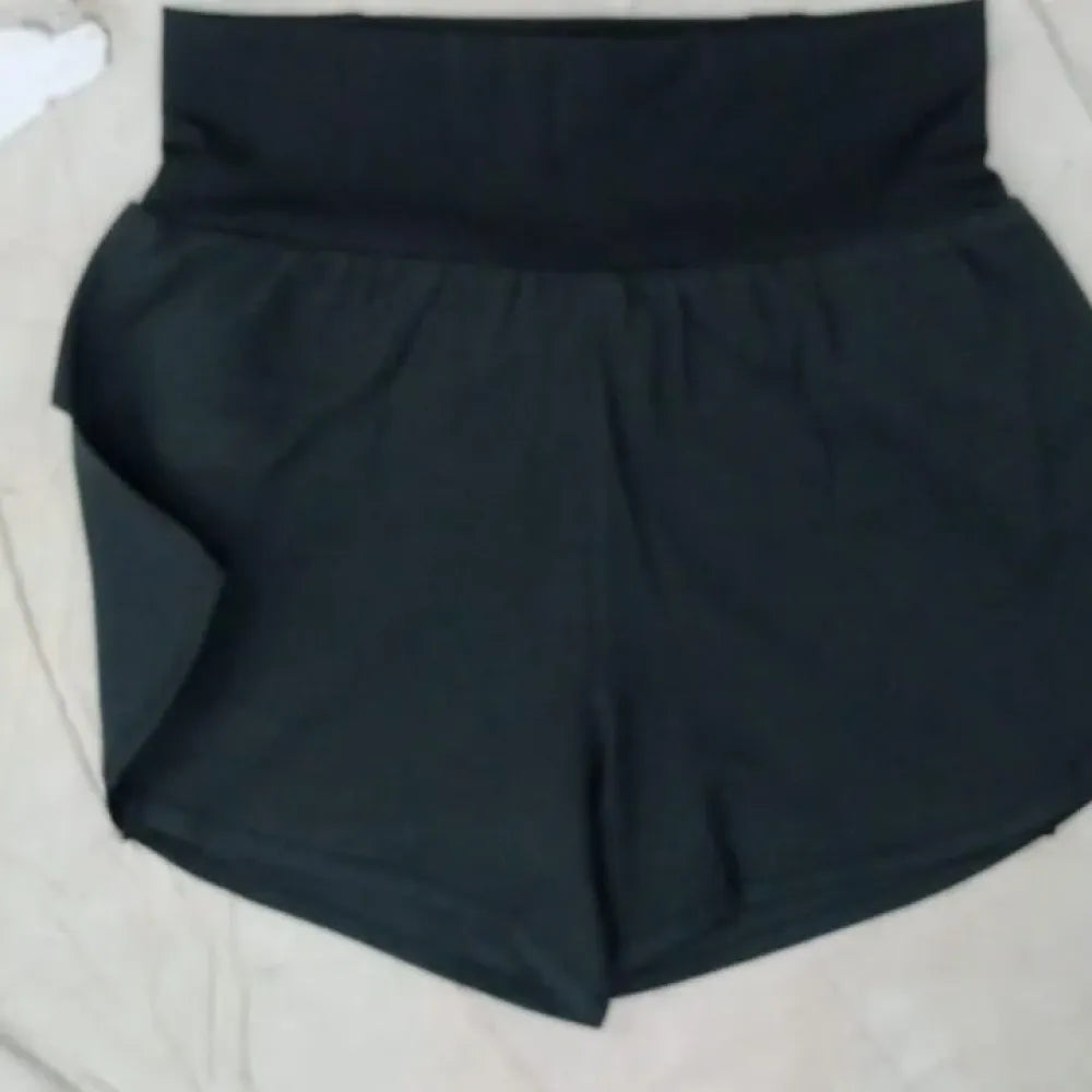 Running 2-in-1 slim fit shorts – black