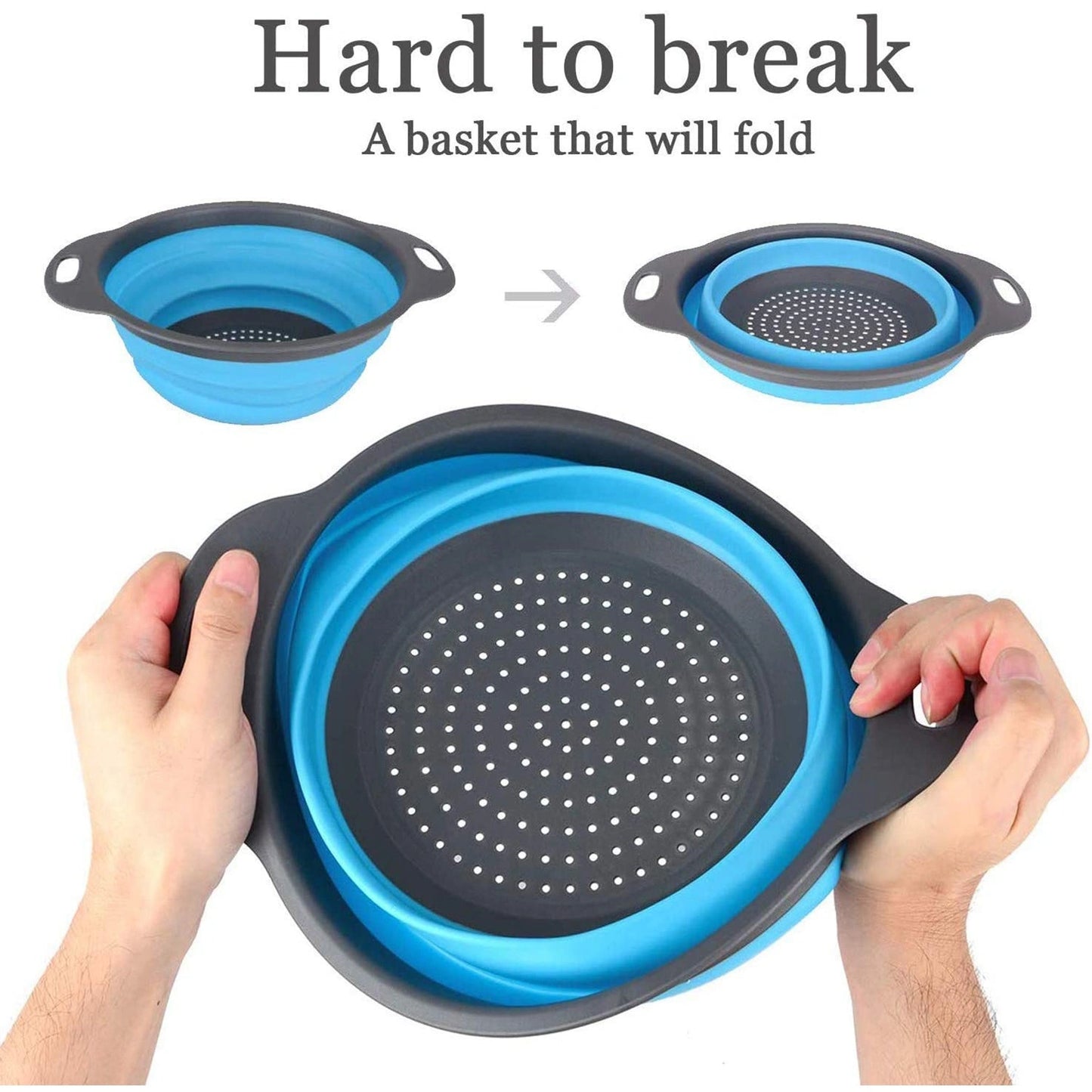 Round Foldable Silicone Strainer