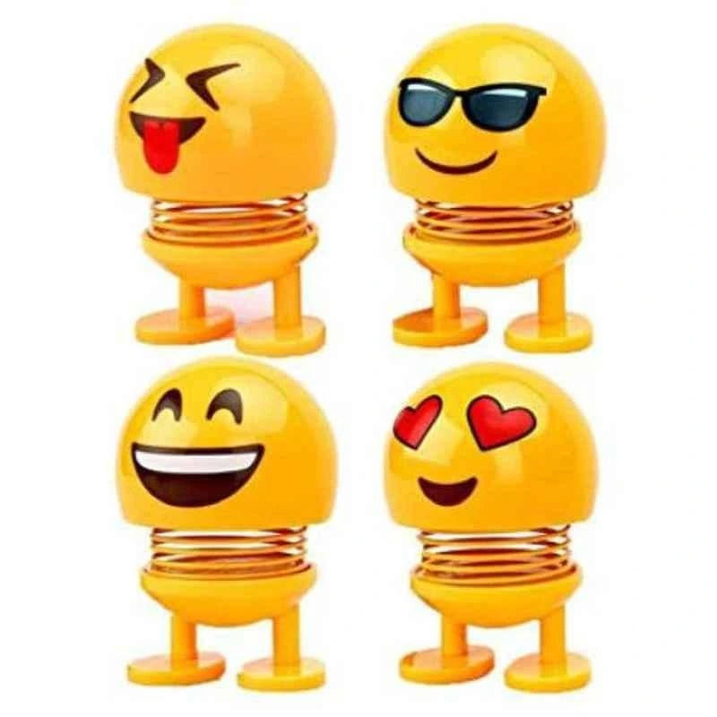 Spring Dancing Emoji Car Dolls