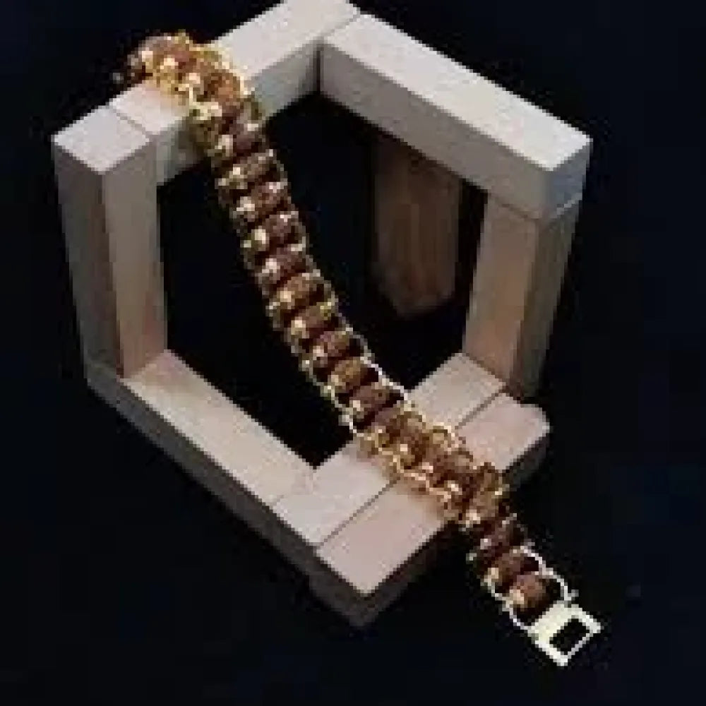Sacred rudraksha bracelet rakhi - bracelets