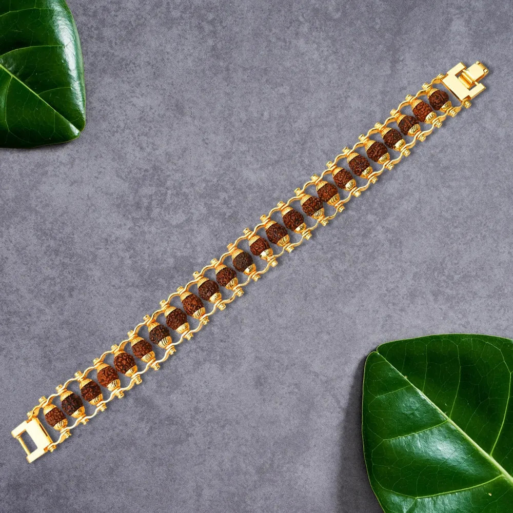 Sacred rudraksha bracelet rakhi - bracelets