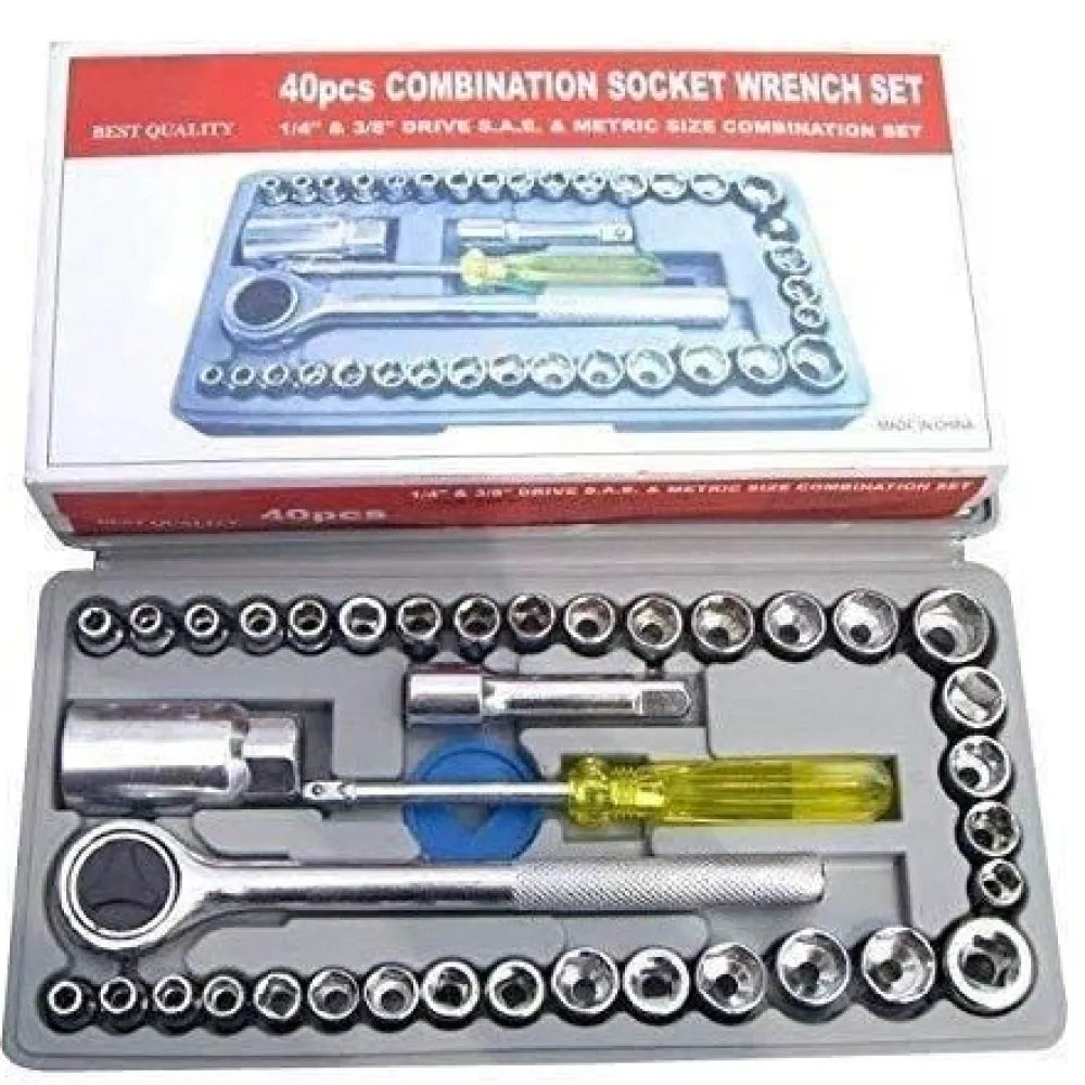 Screwdriver tool kit-multipurpose 40 in 1 socket set and bit kit