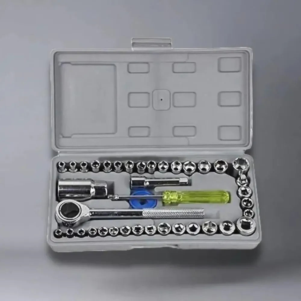Screwdriver tool kit-multipurpose 40 in 1 socket set and bit kit