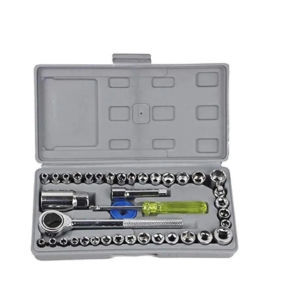 Screwdriver tool kit-multipurpose 40 in 1 socket set and bit kit