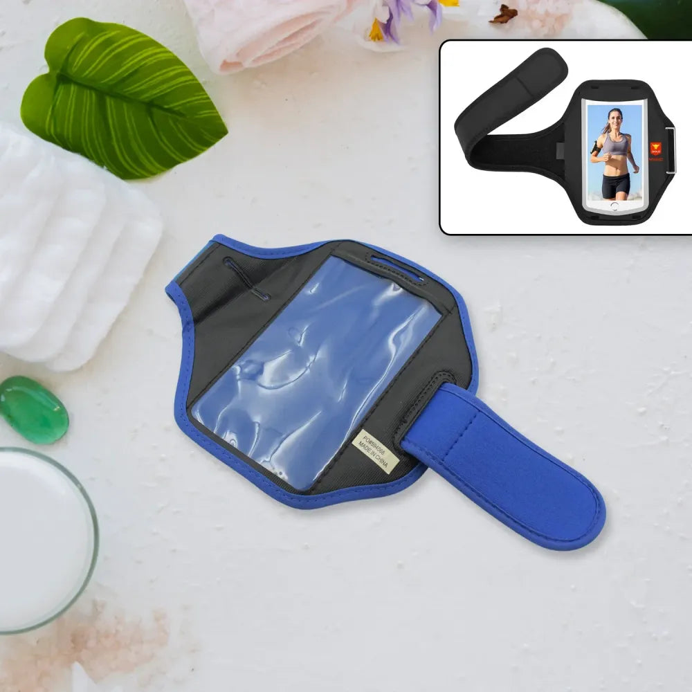 Secure running armband phone holder - sports