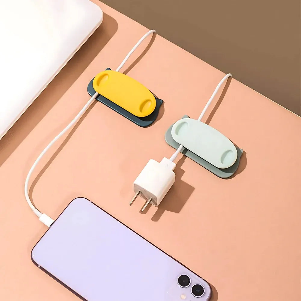 Self-adhesive cable organizer clips - home improvement