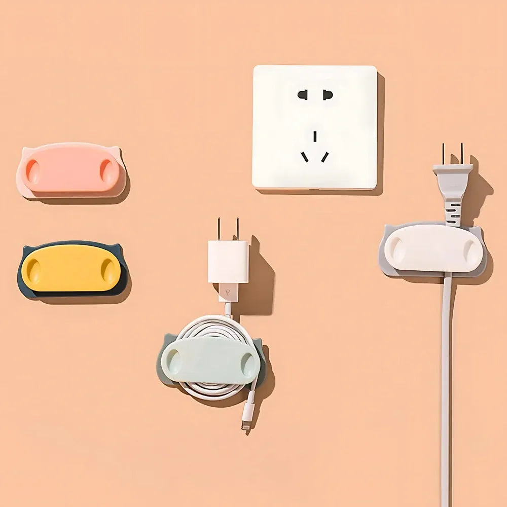 Self-adhesive cable organizer clips - home improvement