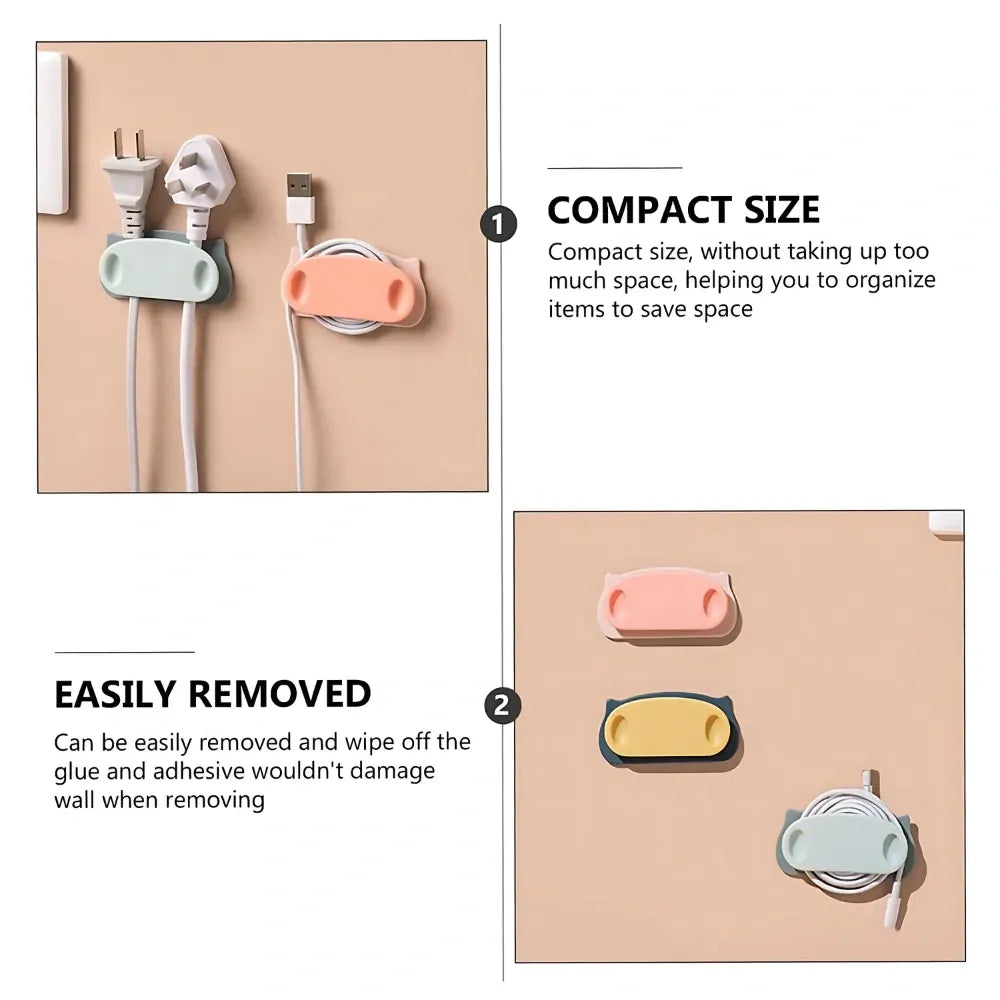 Self-adhesive cable organizer clips - home improvement