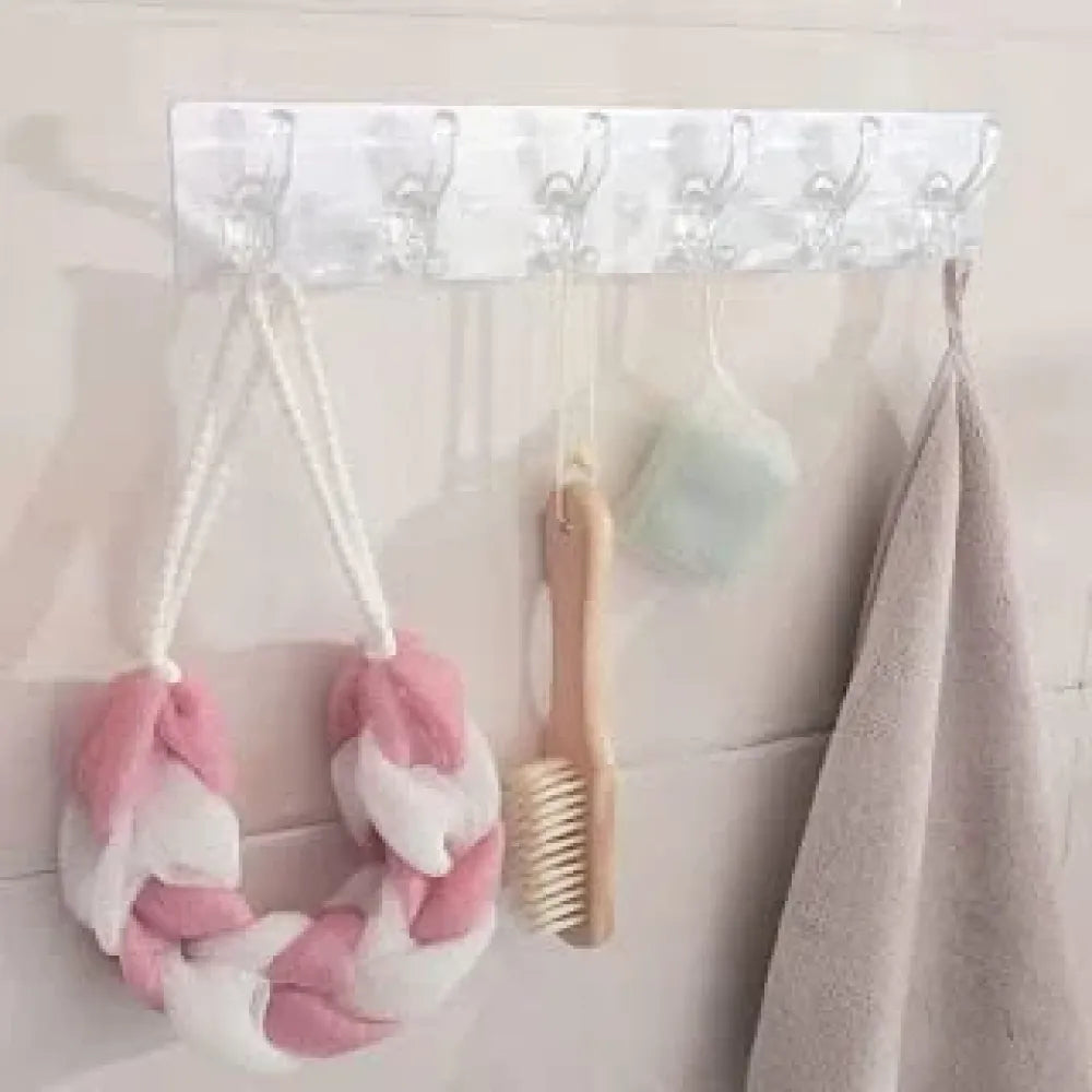 Self adhesive wall hanger – 6 hooks