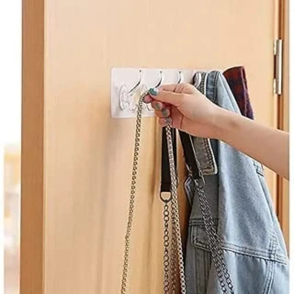 Self adhesive wall hanger – 6 hooks