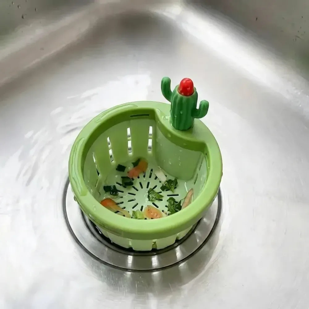 Self-cleaning sink strainer - kitchen tool