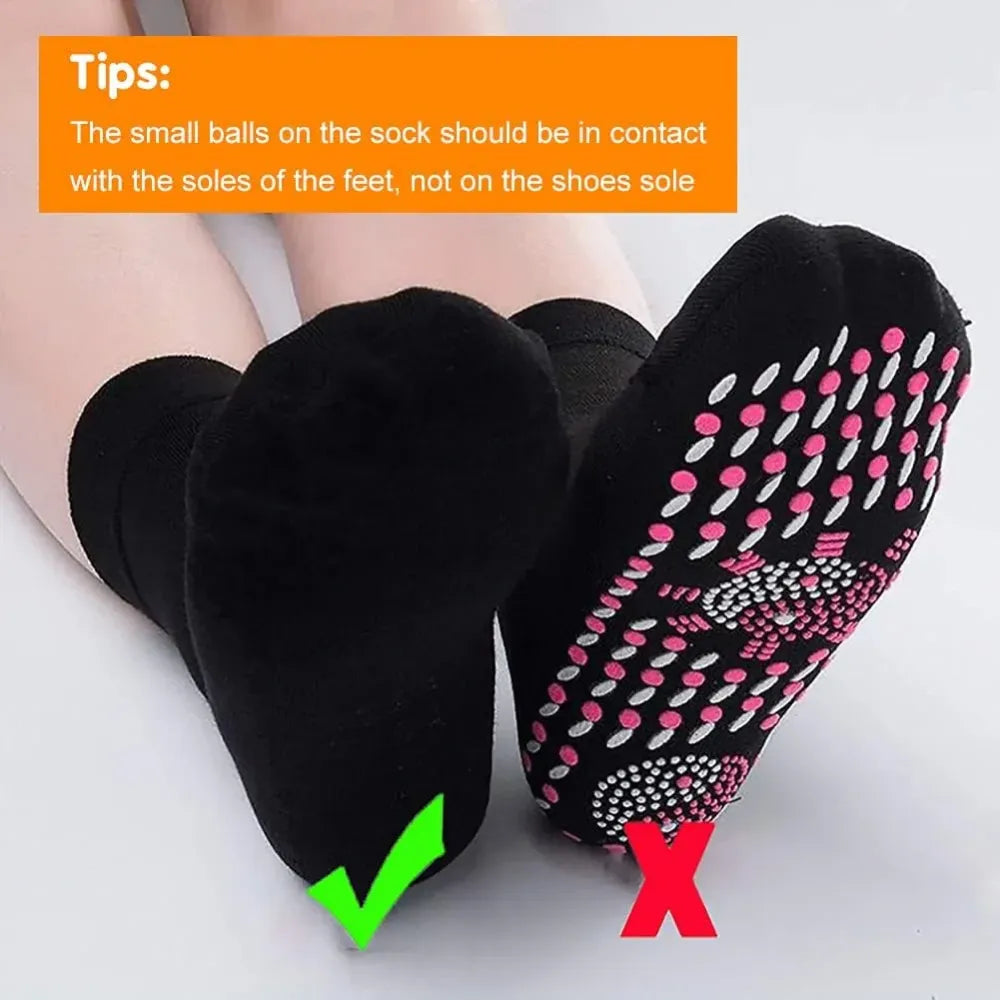 Self-heating winter socks