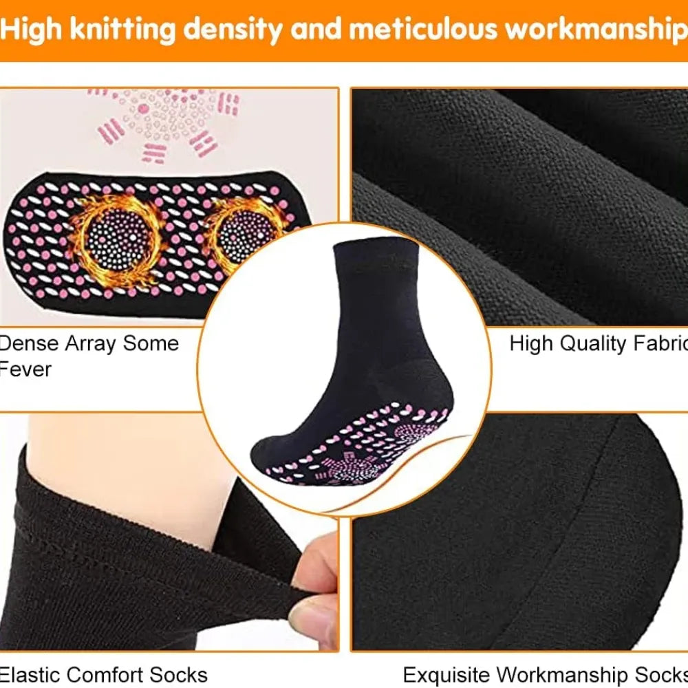 Self-heating winter socks