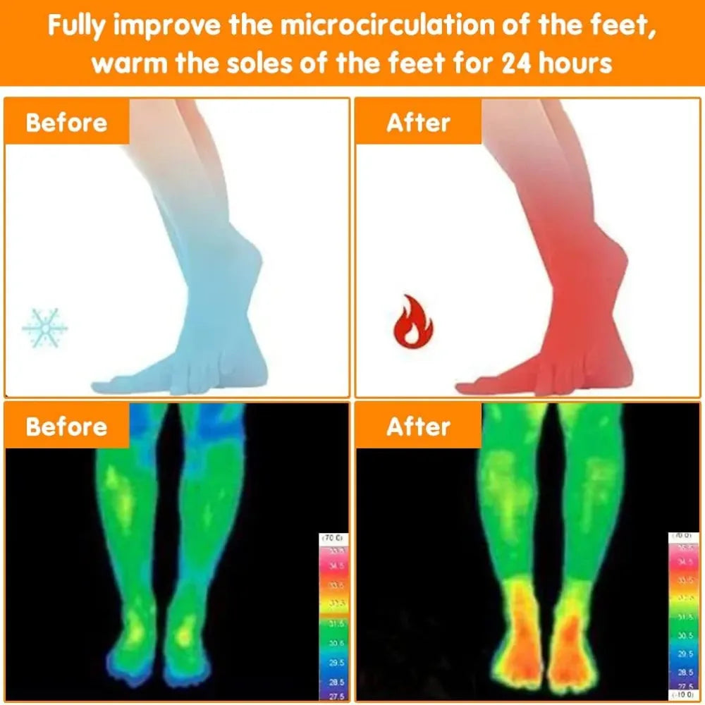Self-heating winter socks