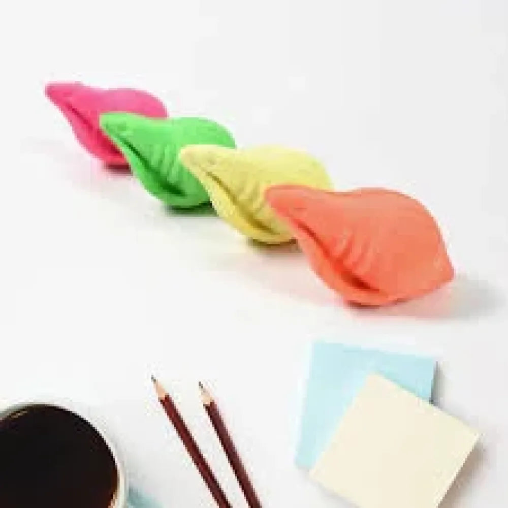 Shankh-shaped fun erasers - office