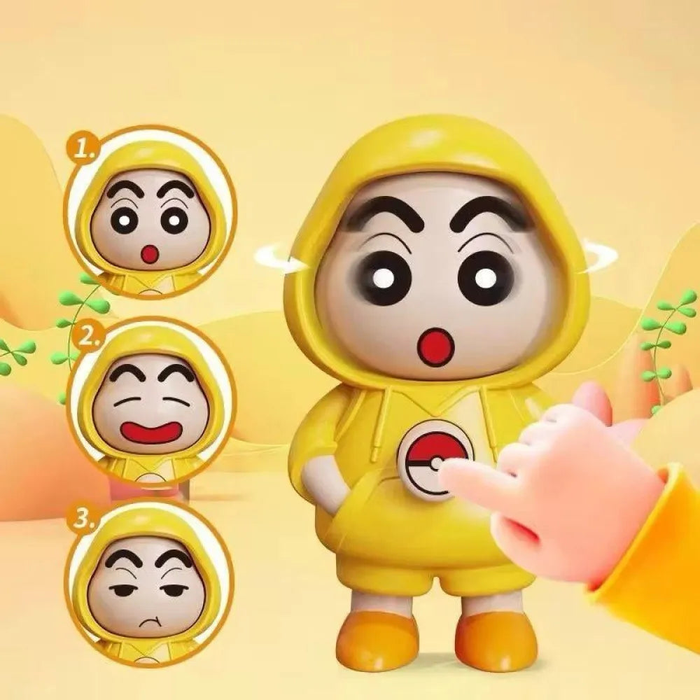 Shinchan face chaning keychain