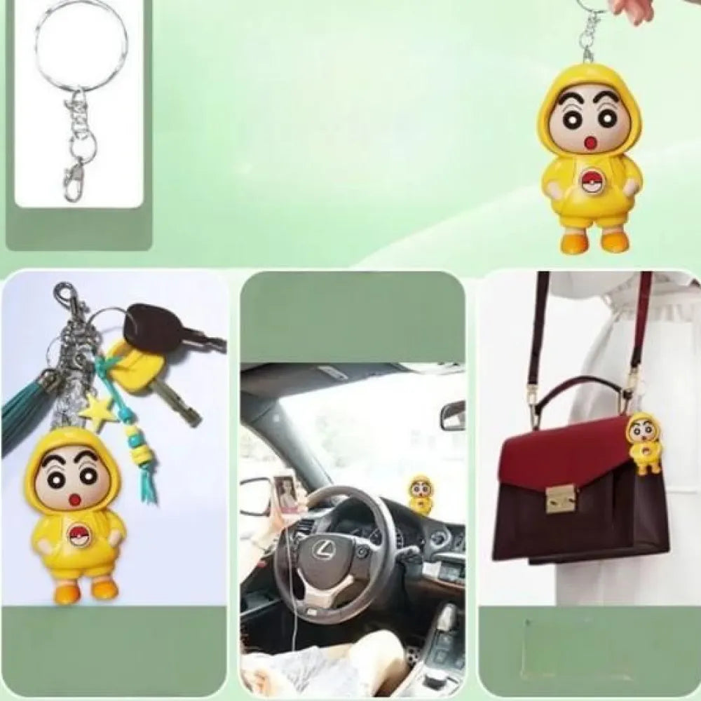 Shinchan face chaning keychain