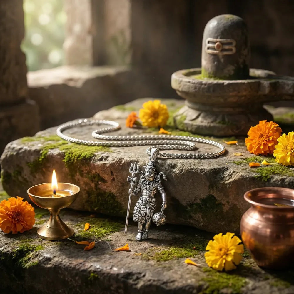 Shivji pendant with chain - potential heroes