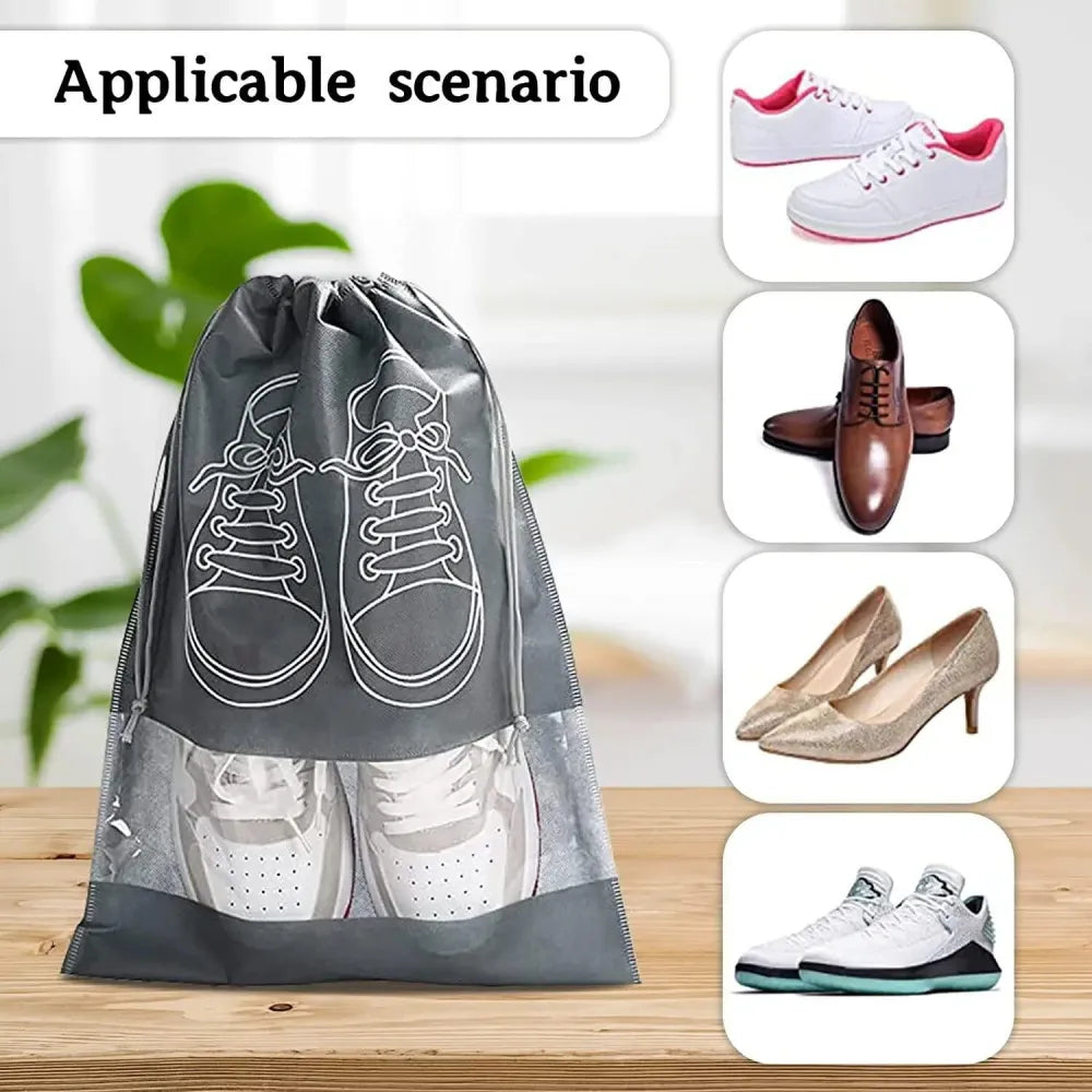 Gray shoe storage bag.