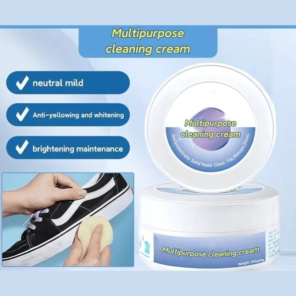 Shoes stains cleaning cream