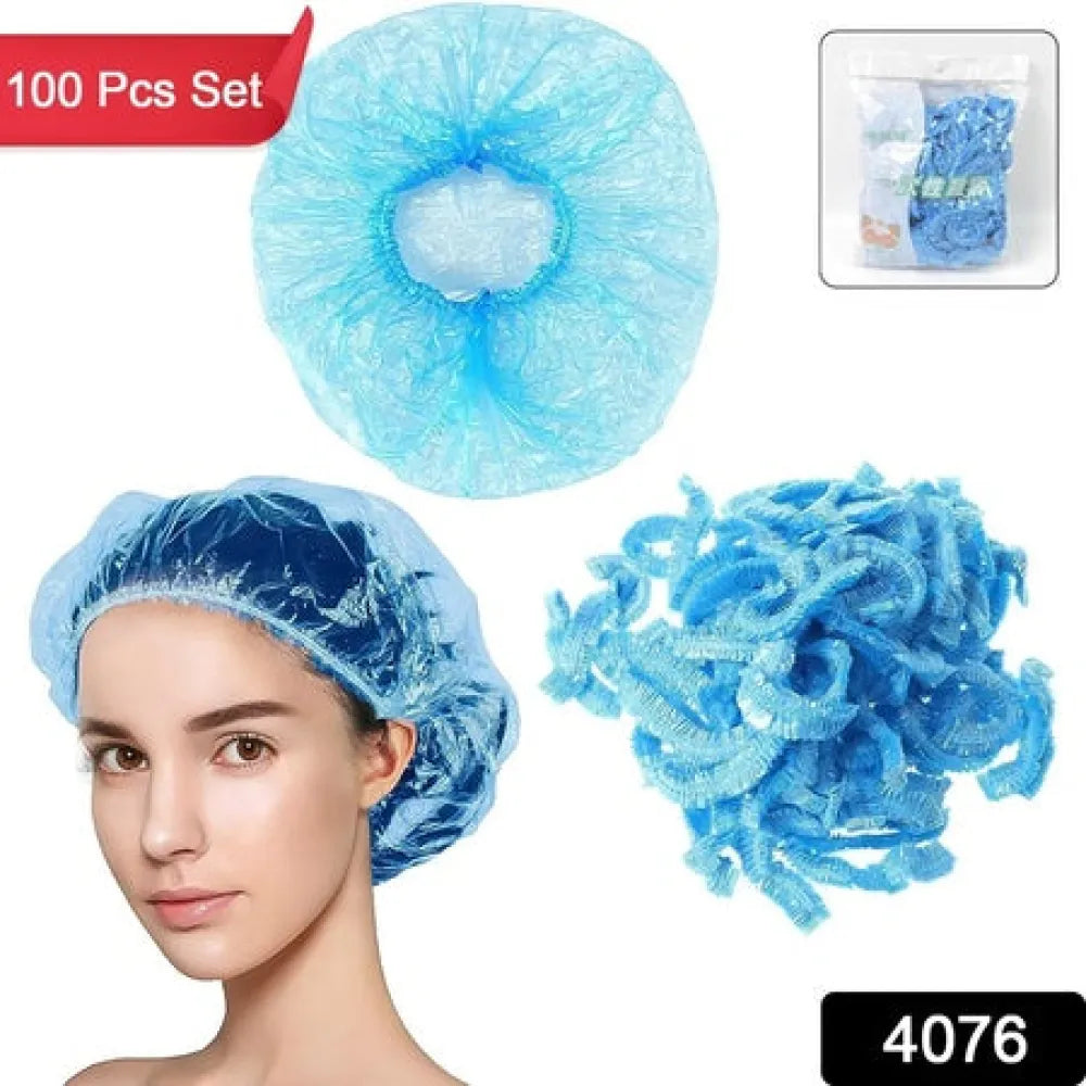 Shower cap waterproof disposable 100 pieces - home & kitchen