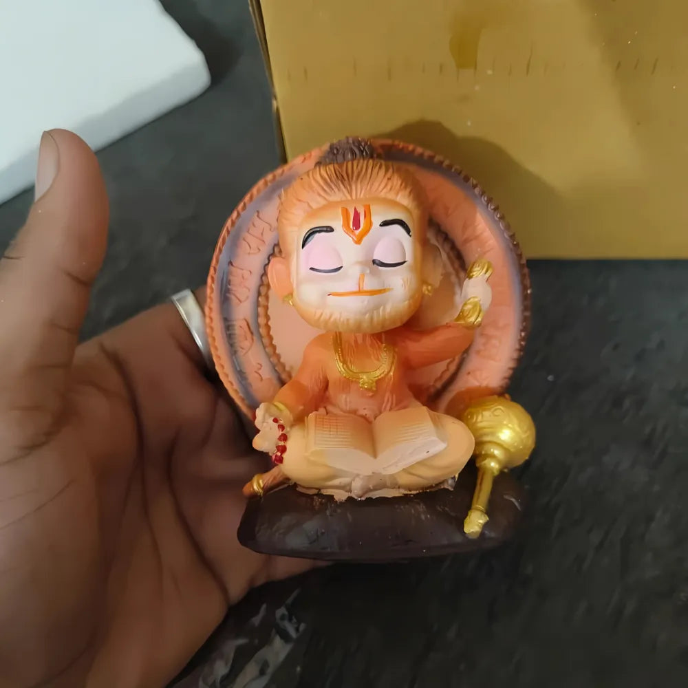 Shri prasadam meditating bal hanuman idol