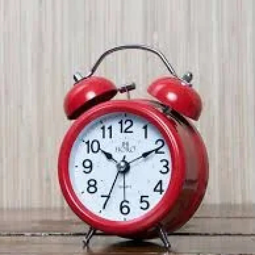 Silent metal alarm clock - office