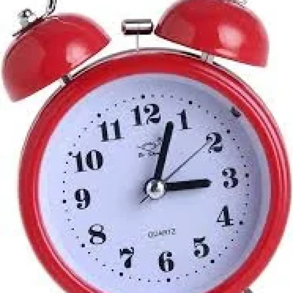 Silent metal alarm clock - office