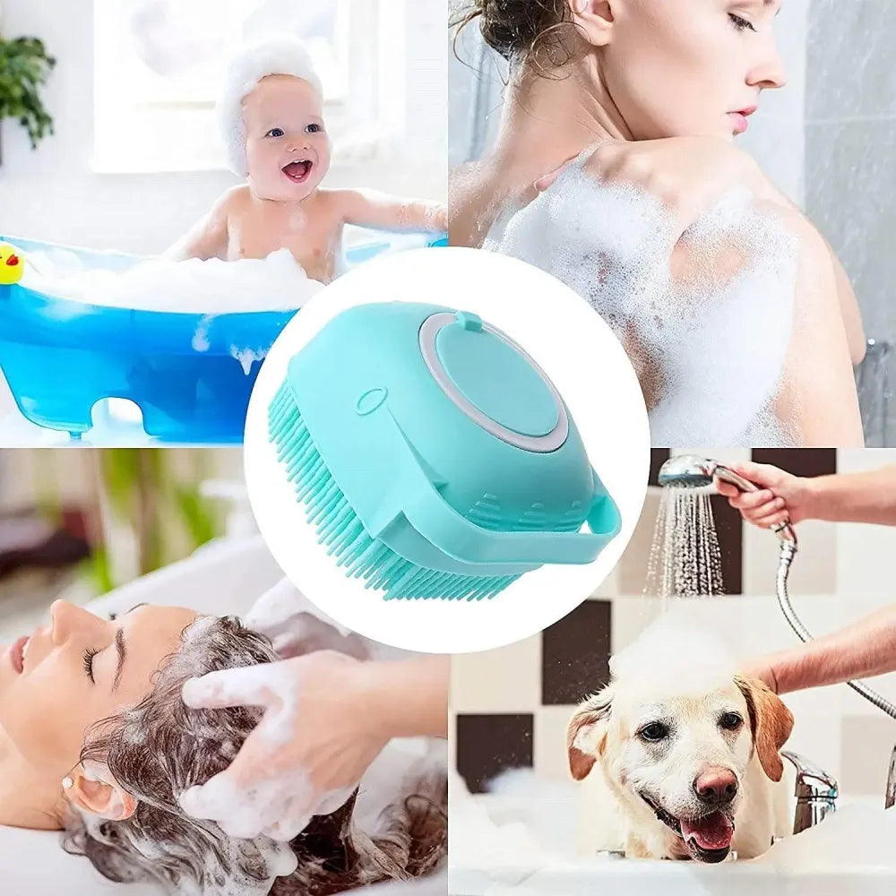 Silicone baby bath scrub brush