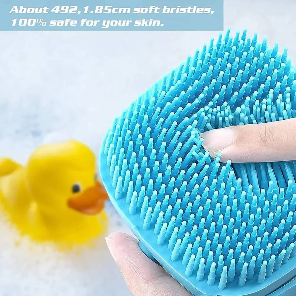 Silicone baby bath scrub brush